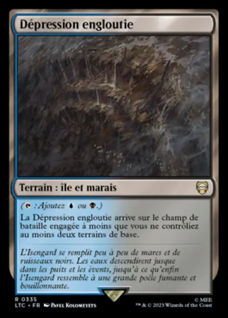 Dépression engloutie, carte Magic LTC 335 — extension Tales of Middle-earth Commander