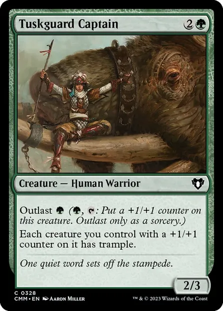 Tuskguard Captain, Magic card CMM 328 — Commander Masters set