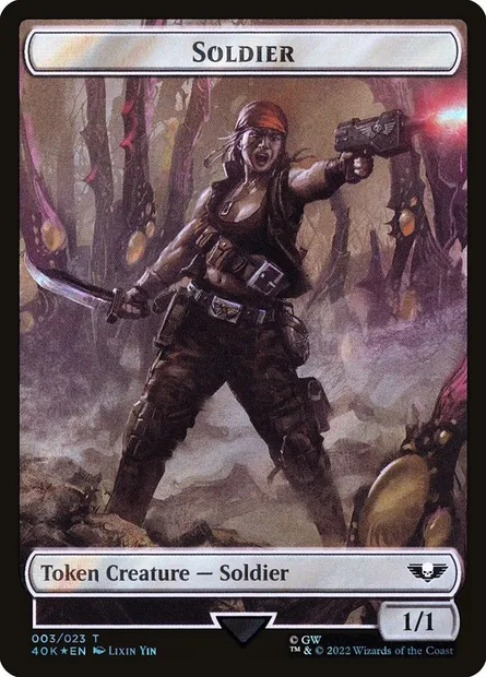 Soldier, carte Magic T40K 3★ — extension Warhammer 40,000 Tokens