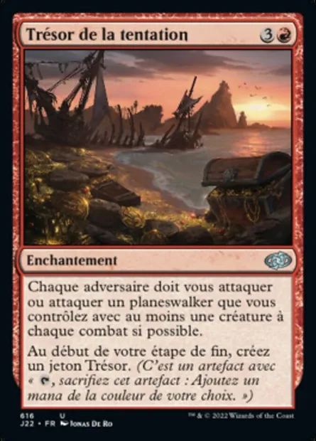 Trésor de la tentation, carte Magic J22 616 — extension Jumpstart 2022