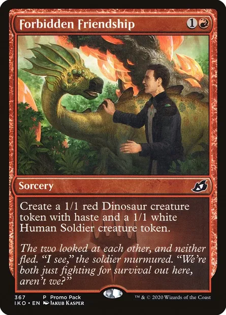 Forbidden Friendship, Magic card IKO 367 — Ikoria: Lair of Behemoths set