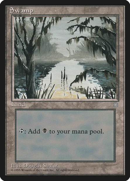 Swamp, Magic card ICE 373 — Ice Age set