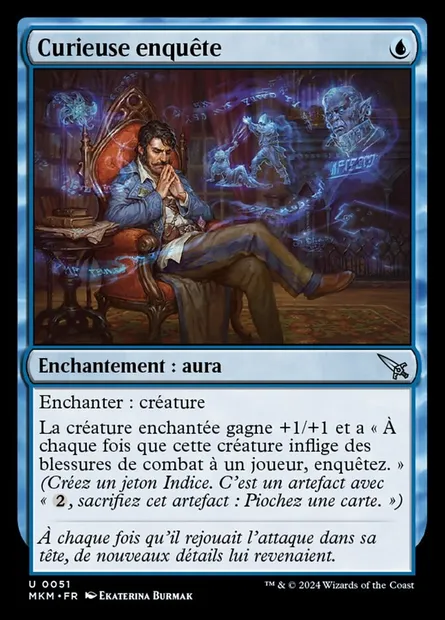 Curieuse enquête, carte Magic MKM 51 — extension Murders at Karlov Manor