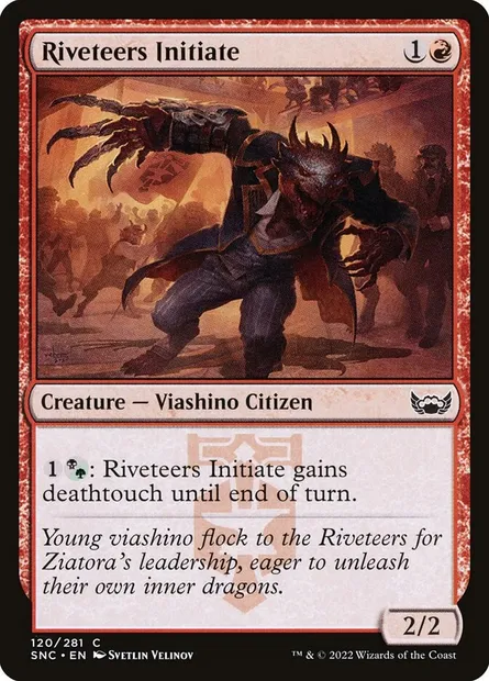 Riveteers Initiate, Magic card SNC 120 — Streets of New Capenna set