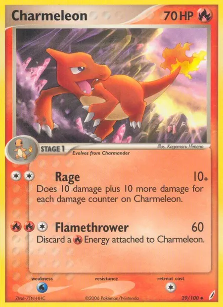 Charmeleon, Pokémon card CG 29 — Crystal Guardians set