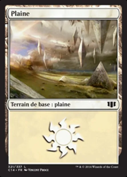 Plaine, carte Magic C14 321 — extension Commander 2014