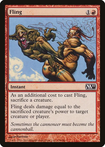 Fling, Magic card M11 139 — Magic 2011 set