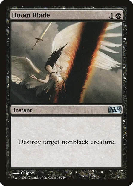 Doom Blade, Magic card M14 96 — Magic 2014 set