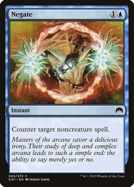 Negate, Magic card ORI 65 — Magic Origins set