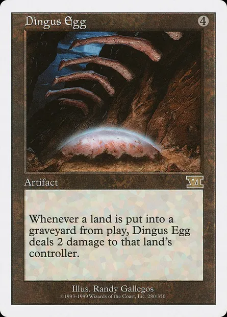 Dingus Egg, Magic card 6ED 280 — Classic Sixth Edition set