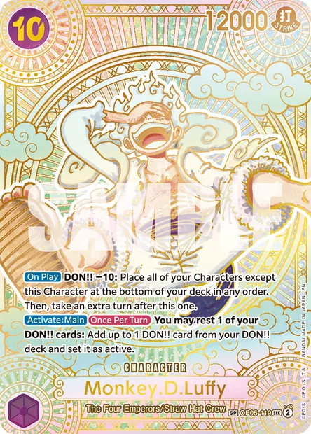 Monkey D. Luffy, carte One Piece OP05-119 — extension AWAKENING OF THE NEW ERA