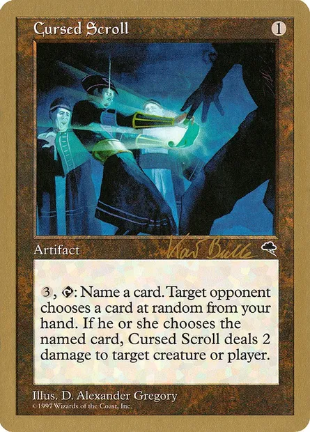 Cursed Scroll, Magic card WC99 kb281 — World Championship Decks 1999 set