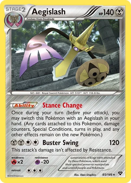 Aegislash, Pokémon card XY 85 — XY set