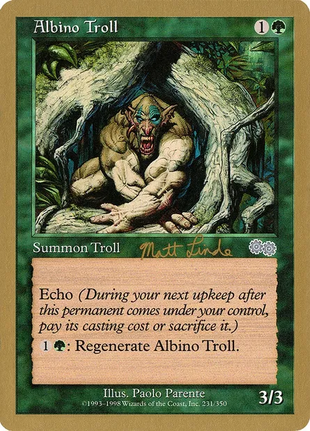 Troll albinos, carte Magic WC99 ml231 — extension World Championship Decks 1999