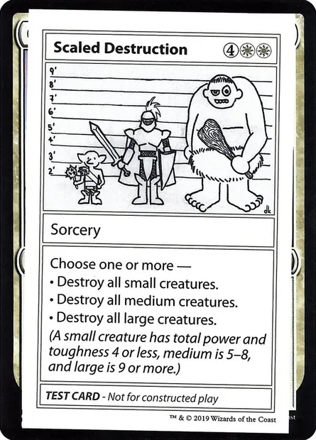 Scaled Destruction, Magic card CMB2 12 — Mystery Booster Playtest Cards 2021 set