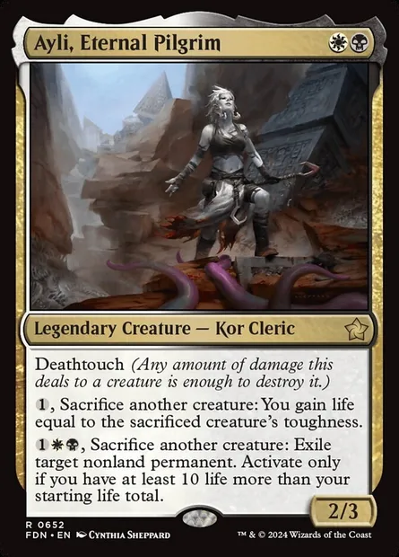 Ayli, pèlerine éternelle, carte Magic FDN 652 — extension Foundations