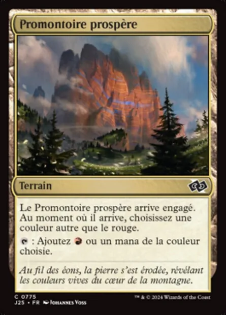 Promontoire prospère, carte Magic J25 775 — extension Foundations Jumpstart