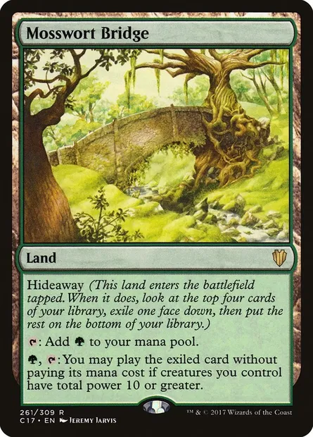 Mosswort Bridge, Magic card C17 261 — Commander 2017 set