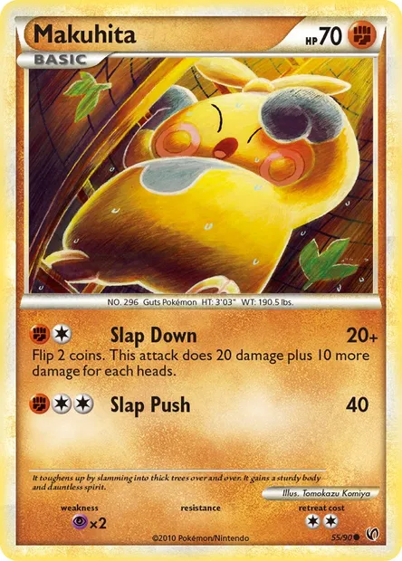 Makuhita, Pokémon card UD 55 — Undaunted set