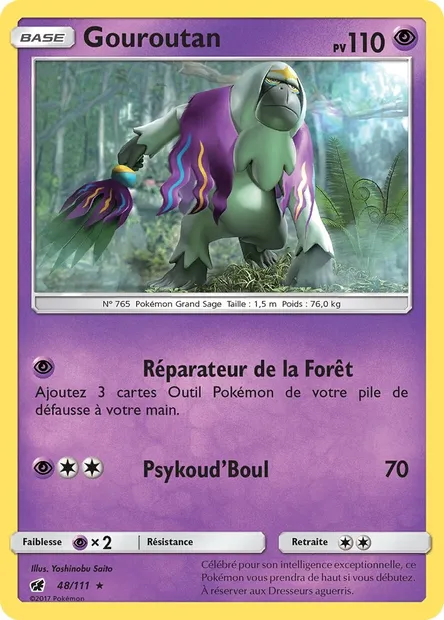 Gouroutan, carte Pokémon CIN 48 — extension Invasion Carmin