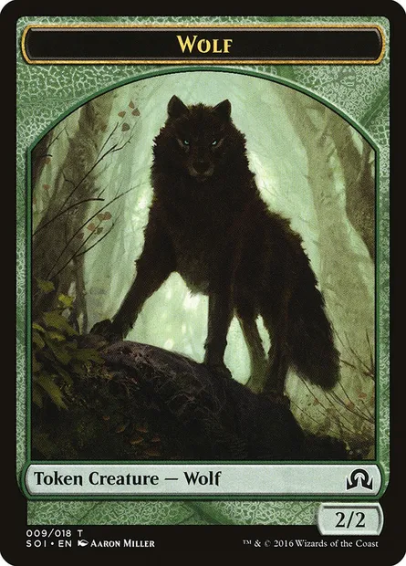 Wolf, Magic card TSOI 9 — Shadows over Innistrad Tokens set