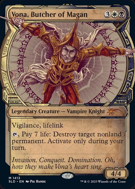 Vona, Butcher of Magan, Magic card SLD 1413 — Secret Lair Drop set