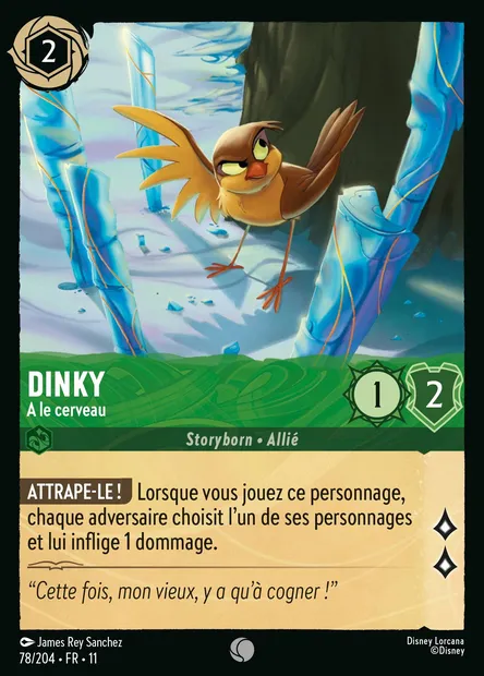 Dinky - A le cerveau, carte Disney Lorcana CH11-078 — extension Givresort