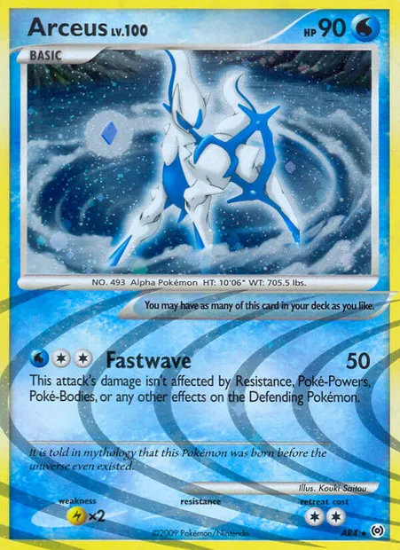 Arceus, Pokémon card AR 4 — Arceus set