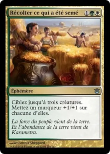 Récolter ce qui a été semé, carte Magic BNG 154 — extension Créations divines