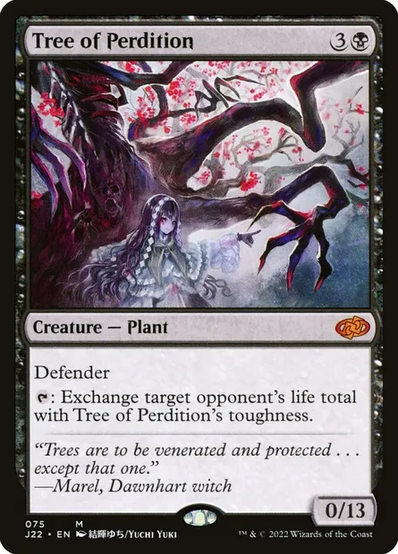Tree of Perdition, Magic card J22 75 — Jumpstart 2022 set