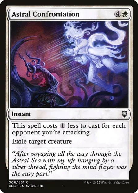 Astral Confrontation, Magic card CLB 6 — Commander Legends: Battle for Baldur's Gate set