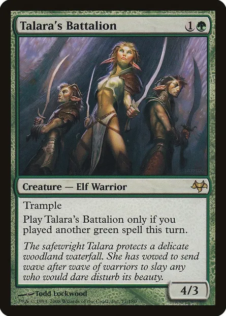 Talara's Battalion, Magic card EVE 77 — Eventide set