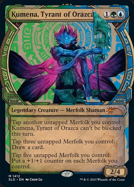 Kumena, Tyrant of Orazca, Magic card SLD 1412 — Secret Lair Drop set