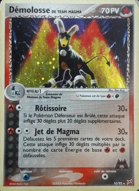 Démolosse de Team Magma, carte Pokémon MA 10 — extension EX Team Magma vs Team Aqua