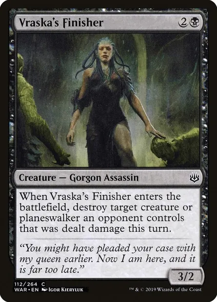 Vraska's Finisher, Magic card WAR 112 — War of the Spark set