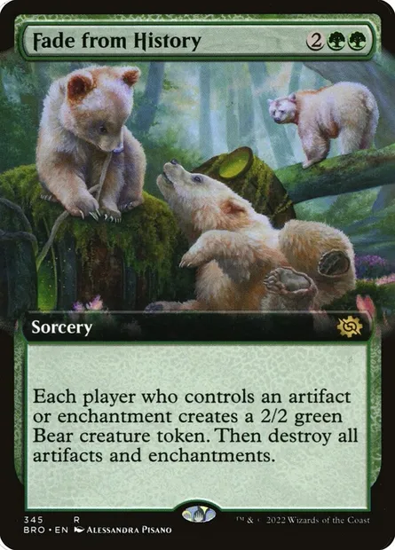Fade from History, Magic card BRO 345 — The Brothers' War set
