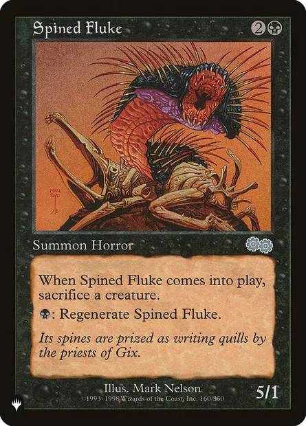 Spined Fluke, Magic card PLST USG-160 — The List set