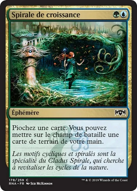 Spirale de croissance, carte Magic RNA 178 — extension L'allégeance de Ravnica