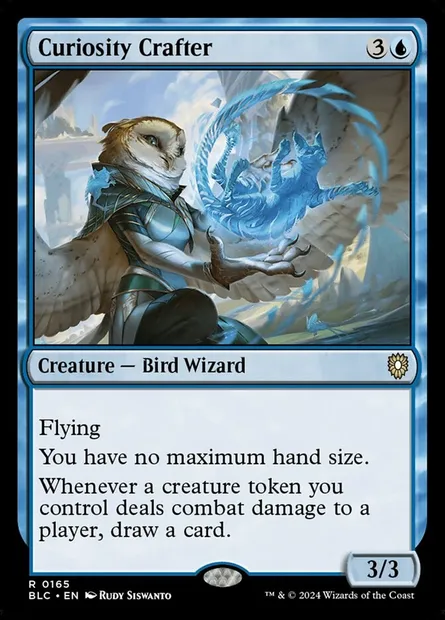 Curiosity Crafter, Magic card BLC 165 — Bloomburrow Commander set