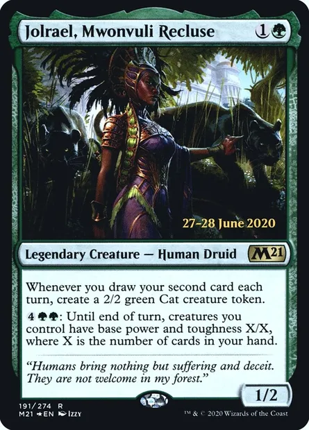 Jolrael, Mwonvuli Recluse, Magic card PM21 191s — Core Set 2021 Promos set