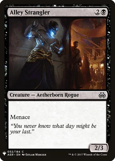 Alley Strangler, Magic card PLST AER-52 — The List set