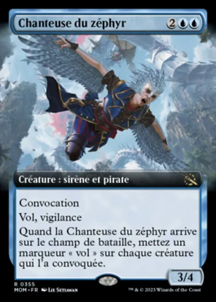 Chanteuse du zéphyr, carte Magic MOM 355 — extension L'invasion des machines