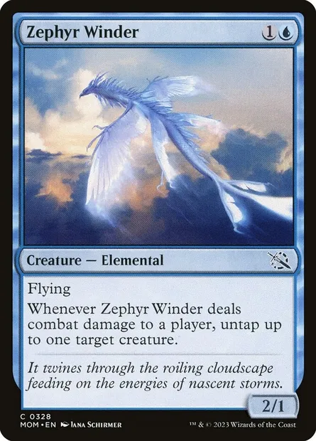Zephyr Winder, Magic card MOM 328 — March of the Machine set