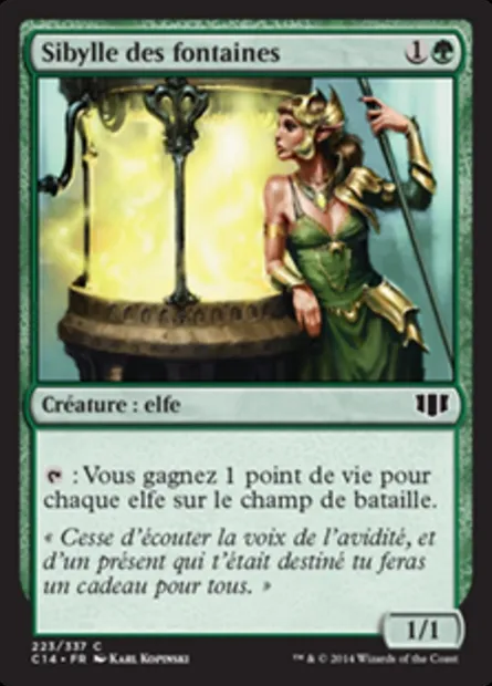 Sibylle des fontaines, carte Magic C14 223 — extension Commander 2014