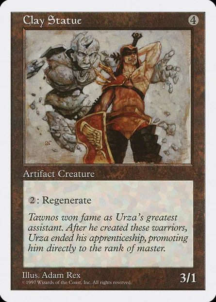Statue d'argile, carte Magic 5ED 355 — extension Cinquième Edition