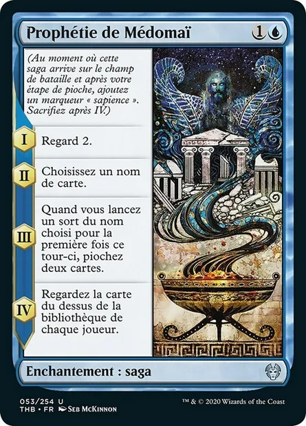Prophétie de Médomaï, carte Magic THB 53 — extension Theros Beyond Death