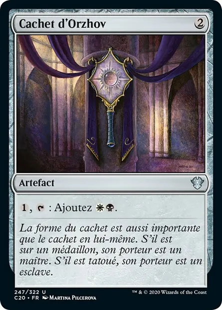 Cachet d'Orzhov, carte Magic C20 247 — extension Commander 2020