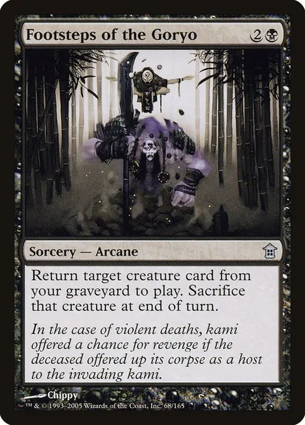 Bruits de pas du goryo, carte Magic SOK 68 — extension Libérateurs de Kamigawa