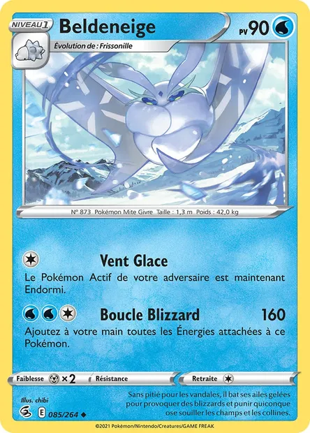 Beldeneige, carte Pokémon FST 85 — extension Poing de Fusion