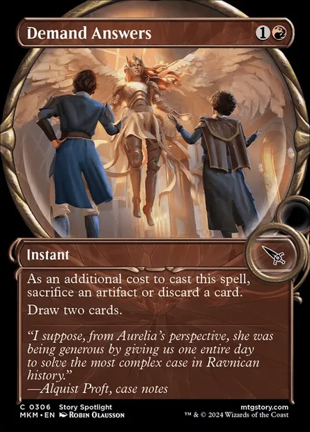 Demand Answers, Magic card MKM 306 — Murders at Karlov Manor set